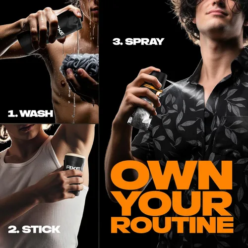Miniatura 4 de AXE Fine Fragrance Collection - Aerosol corporal de 3 unidades, vainilla negra, 72 horas de frescura, sin aluminio, 2.9 onzas