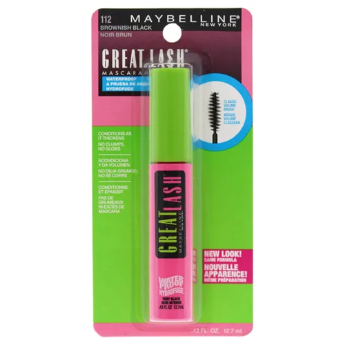Miniatura 26 de Maybelline Great Lash BIG Máscara lavable, Máscara voluminizadora, espesante y alargadora, color negro parduzco, 2 unidades Negro café.