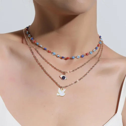 Miniatura 6 de Collar con dijes para paloma, accesorios para palomas, pájaros, accesorios para bricolaje, 50 piezas de manualidades de palomas para hacer joyas