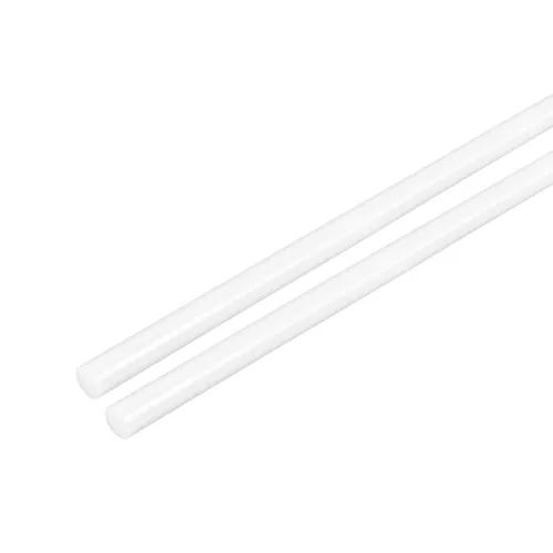 Miniatura 7 de uxcell Varilla redonda de plástico de 1/2 pulgada de diámetro y 20 pulgadas de longitud, varillas de polioximetileno, barras redondas de plástico