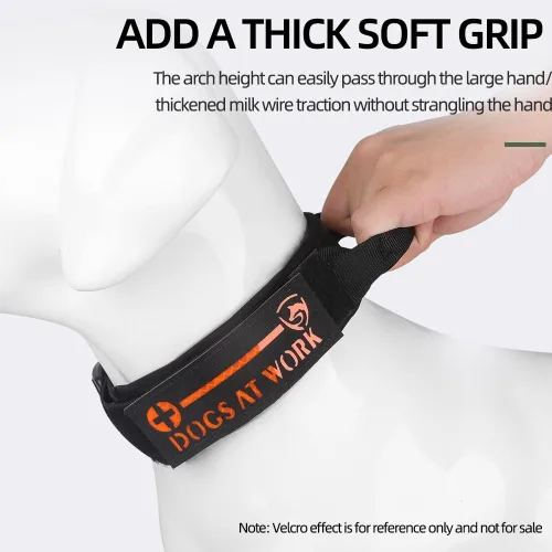 Miniatura 6 de Collar táctico para perro con asa, collar grueso militar resistente para perros medianos, hebilla de metal de liberación rápida, ajustable y cómodo