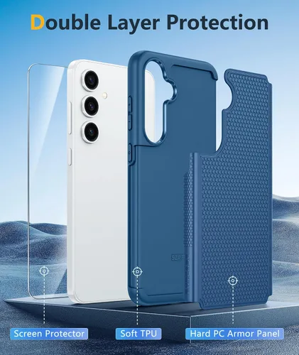 Miniatura 352 de FNTCASE Funda para iPhone 17 Pro: Fundas delgadas translúcidas de color azul claro compatibles con MagSafe, protección completa de la cámara