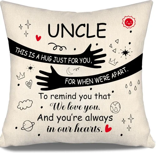 Miniatura 15 de Fundas de almohada para nieto de abuelos: este es un abrazo solo para ti cuando estamos separados para recordarte que te amamos y que siempre estás