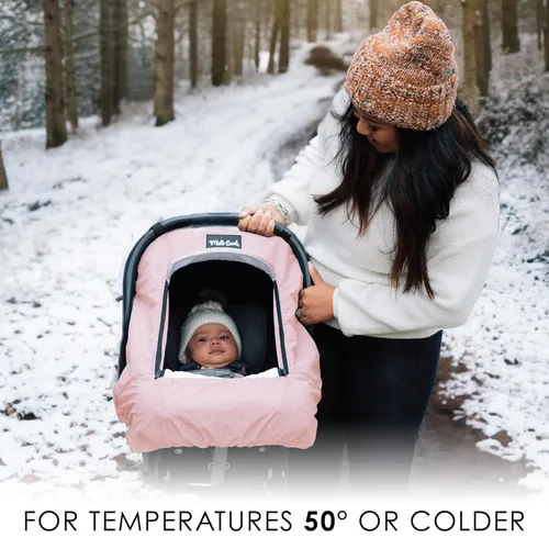 Miniatura 6 de Milk Snob Funda de asiento de coche de invierno para bebé - Toldo para asiento de coche y funda para cochecito para bebés - Impermeable, a prueba