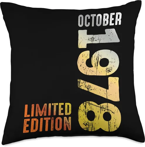 Miniatura 4 de Desde octubre de 1978 Retro 1978 Vintage 1978 Octubre Throw Pillow