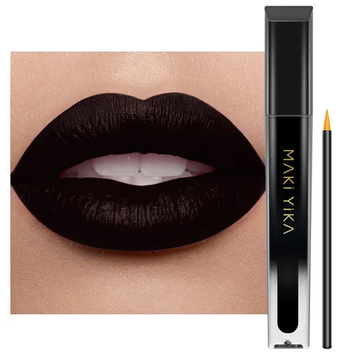 Miniatura 50 de MAKI YIKA Lápiz labial rojo burdeos para mujer, pintalabios de larga duración, sin manchas, mate, líquido, a prueba de transferencia, sin crueldad