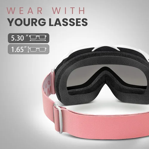Miniatura 3 de OutdoorMaster OTG Gafas de esquí – Gafas sobre lentes para esquí y snowboard para hombres, mujeres y jóvenes – 100% de protección UV