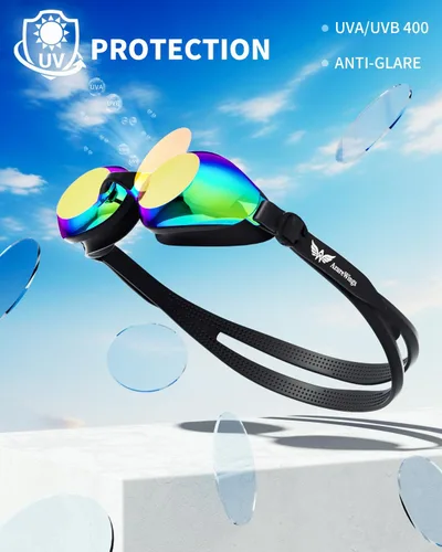 Miniatura 3 de Gafas de Natación para Mujeres y Hombres, Kit para Adultos, Antiempañamiento UV sin Fuga - Gafas de Natación HD Mejoradas para Carreras para Hombres