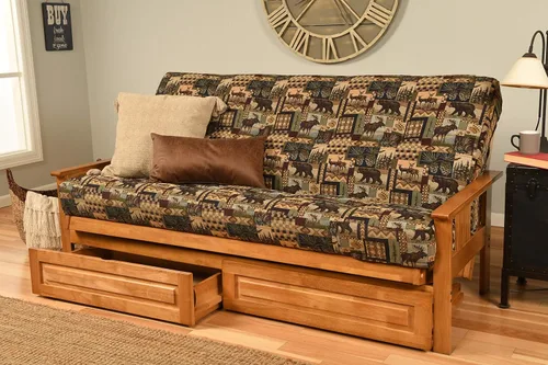 Miniatura 29 de Kodiak Furniture Monterey Marco de Futón con Acabado Butternut, Full, Solo marco