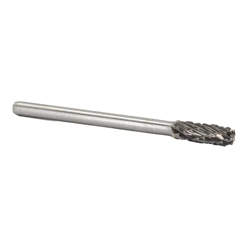 Miniatura 25 de Drill America SA-1 Rebaba de carburo/lima giratoria cilíndrica de doble corte para amoladora de troquel de 1/4" de diámetro x 5/8" de longitud