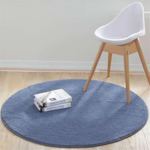 Miniatura 12 de Reyox Tapete de felpa suave para silla de oficina, tapete redondo antideslizante para oficina y hogar, alfombra absorbente para guardería