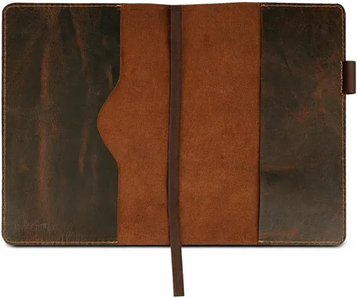Miniatura 7 de Funda de diario de cuero A5, funda de diario recargable para Moleskine grande, funda de cuaderno de cuero hecha a mano, funda de diario A5