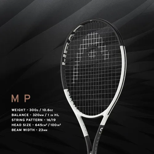 Miniatura 8 de HEAD Speed MP 2024 Tennis Racquet - Strung Mid Tension with Velocity 16 Gauge