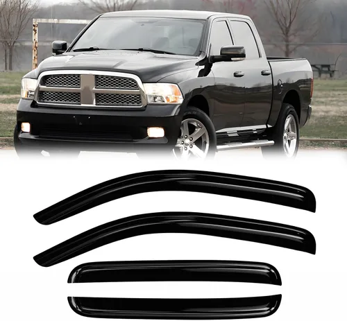 Miniatura 29 de Protectores de lluvia de ventana para Ford F150 SuperCab 2004-2014 2 piezas deflector de ventana para 09-14 F-150 con 2 puertas delanteras
