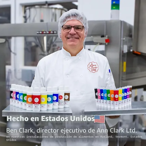 Miniatura 7 de Ann Clark - Gel colorante de grado profesional para alimentos fabricado en Estados Unidos, paquete de 12