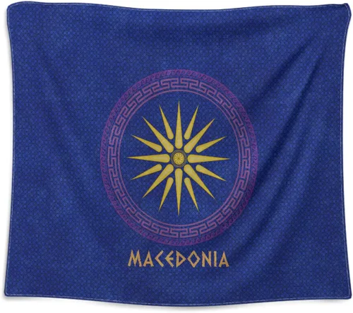 Miniatura 10 de Tapiz con emblema de la ciudad griega antigua, bandera de Polis griega, póster para colgar en la pared, 39.4 x 49.2 in, decoración de pared