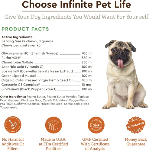 Miniatura 8 de IPL Ultimate Suplemento para cadera y articulaciones para perros Alivia el dolor, revitaliza el cartílago y desarrolla la salud muscular
