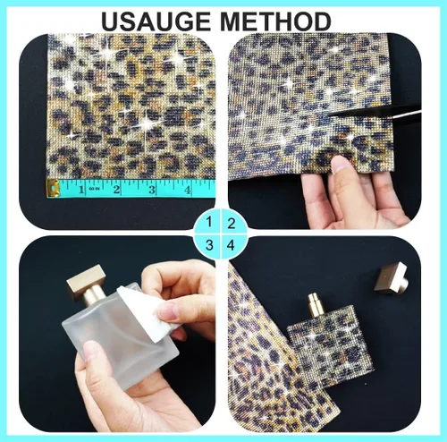 Miniatura 3 de 12000 calcomanías de diamantes de imitación con estampado de leopardo, hojas de diamantes de imitación de 0.079 pulgadas, calcomanías de cristal