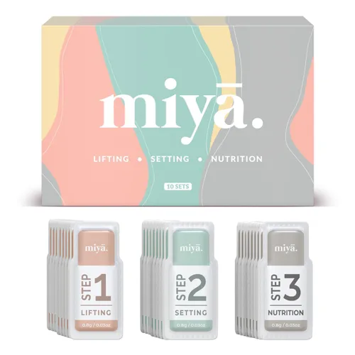 Miniatura 9 de MIYA LASH Kit de elevación de pestañas y laminación de cejas 2 en 1 Cejas más llenas al instante, pestañas Resultado de salón que dura 8 semanas