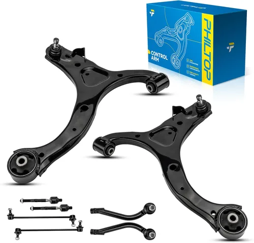 Miniatura 70 de PHILTOP Kit de suspensión delantera de 10 piezas, brazos de control inferiores con juntas de bola, eslabones de extremo de barra estabilizadora