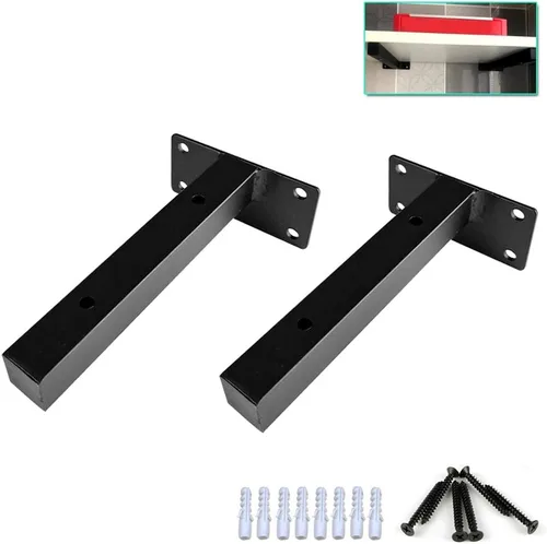 Soporte de estante flotante oculto para montaje en pared, soportes ocultos para estanterías de hierro, muebles, cocina, oficina, estanterías,