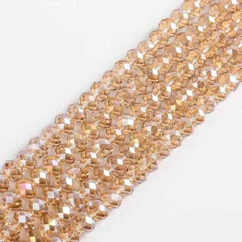 Miniatura 8 de Cuentas de vidrio Rondelle de 4mm para hacer joyas 1200 piezas Cuentas espaciadoras facetadas en forma de Briolette de cristal surtidos Suministros