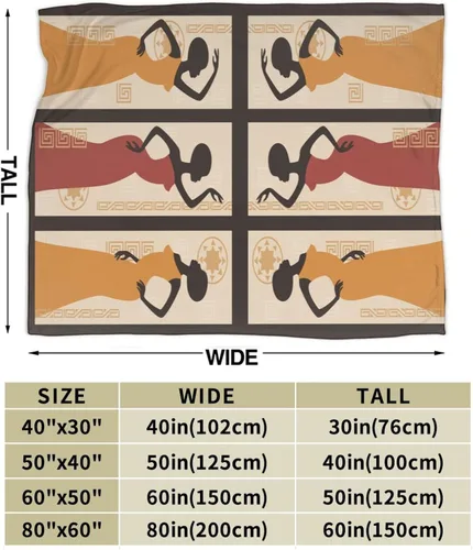 Miniatura 4 de Ouqiuwa Hermosa manta vintage para mujeres afroamericanas, manta de franela de microfibra de felpa de 40 x 30 pulgadas para cama, sofá, campamento