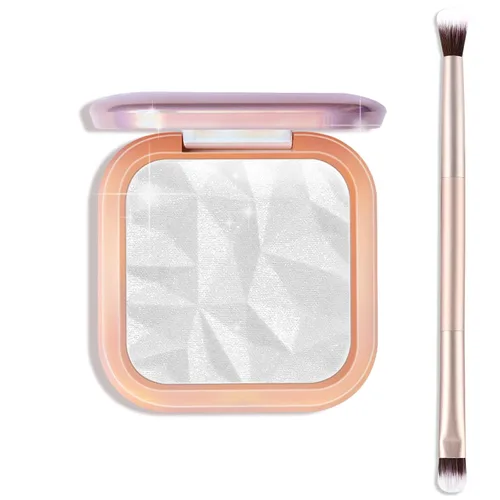 Miniatura 11 de Paleta de maquillaje iluminador, paleta de contorno brillante en polvo para iluminar el contorno de la cara, maquillaje dorado con reflejos