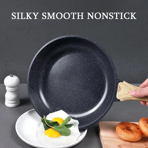 Miniatura 3 de GiPP Sartén antiadherente de cerámica - sartén de 10 pulgadas saludable, antiadherente, no tóxica, compatible con inducción, sartén de tortilla, Gris