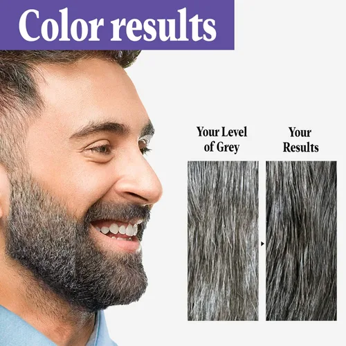 Miniatura 2 de Tinte para hombres con canas también para la barba y el bigote, Castallo oscuro, negro de Just for men, paquete de de 1, Marrón oscuro y negro