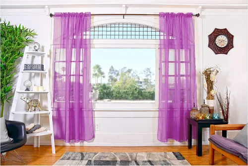 Miniatura 15 de All American Collection - cortinas Doli transparentes, 2 unidades Blanco