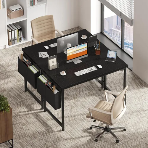 Miniatura 7 de OLIXIS Escritorio de computadora de 44 pulgadas, escritorios de oficina en casa para espacios pequeños, mesa de estudio, escritura, trabajo