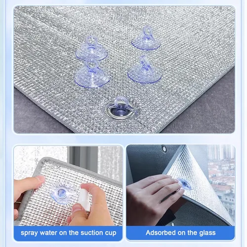 Miniatura 9 de Película opaca para ventana de protección solar para balcón, protección contra el frío, protector térmico de aislamiento térmico, película