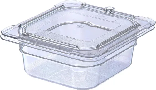 Miniatura 4 de Carlisle FoodService Products 10316U07 StorPlus - Tapa universal de policarbonato para alimentos de superficie plana, transparente (paquete de 2)