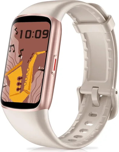 Miniatura 8 de Rastreador de actividad física con frecuencia cardíaca 24/7, oxígeno en sangre, rastreador de sueño, reloj de fitness impermeable de 1.47 pulgadas