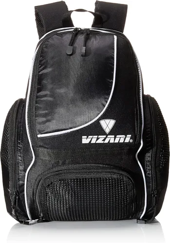 Miniatura 4 de Mochila de fútbol Solano de Vizari con compartimento para balón, bolsillo ventilado para balón y bolsillos de carga laterales de malla para adultos
