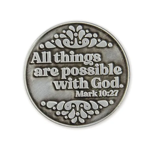 Miniatura 3 de All Things Are Possible - Moneda de expresión de amor, paquete a granel de 10 regalos de agradecimiento para policías y militares, ficha de recuerdo
