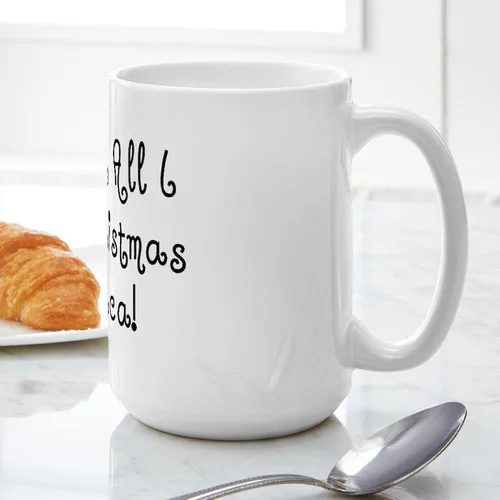 Miniatura 6 de CafePress Alpaca For Christmas Large Mug 15 oz (444 ml) Ceramic Coffee Mug