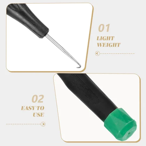 Miniatura 5 de POPETPOP Máquina herramienta de cuerda de bádminton con gancho duradero de 5.03 pulgadas, equipo de encordado de raqueta para un agarre preciso