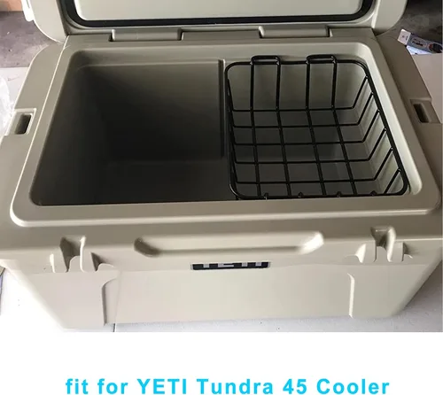 Miniatura 5 de Cesta hielera para YETI 35 y 45, cesta interior de productos secos compatible con enfriadores YETI Tundra 35 o 45, estante enfriador de alambre