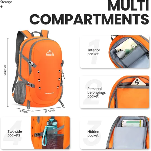 Miniatura 3 de Venture Pal - Mochila de senderismo ligera y plegable para viajes de 40L