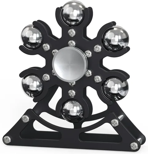 Miniatura 7 de Juguetes de escritorio para carrusel giratorio: Spinner de metal cinético de 4 minutos, gadgets geniales para niños, adolescentes, adultos, juguete
