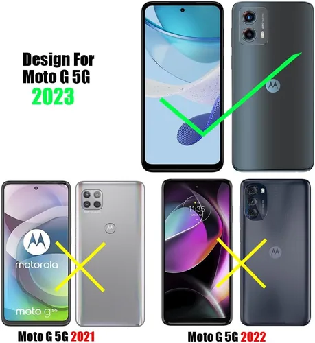 Miniatura 2 de (3+3) Protector de pantalla de vidrio templado con protector de lente de cámara para Motorola Moto G 5G 2023 (paquete de 3)