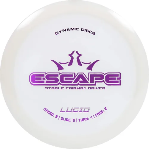 Miniatura 6 de Discos dinámicos Lucid Escape Disc Golf Driver Disco de golf estable Fairway Frisbee 6.00 oz Plus El color del sello puede variar Rosado
