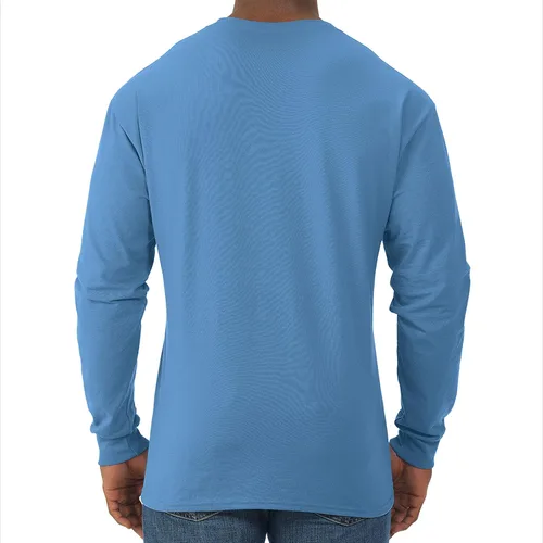 Miniatura 3 de Jerzees Men's Dri-Power Cotton Blend Long Sleeve Tees, Moisture Wicking, Odor Protection, UPF 30+, Sizes S-3x