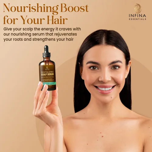 Miniatura 4 de Suero revitalizante para el cuero cabelludo para el crecimiento del cabello con péptidos de cobre, cafeína y aceite de árbol de té - Aceite