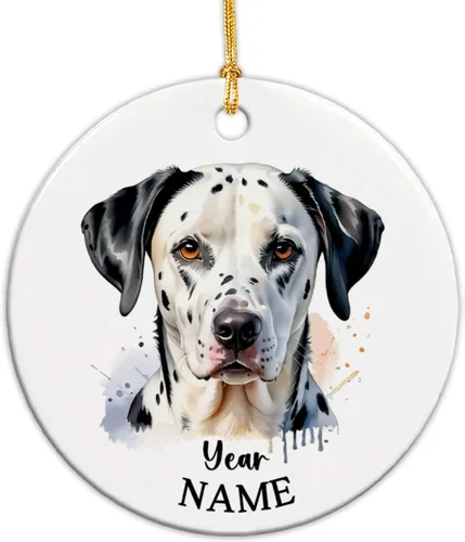 Miniatura 21 de Adorno de Navidad personalizado para perro Airedale, adorno de cerámica para hombres y mujeres, adornos de cerámica personalizados para perros