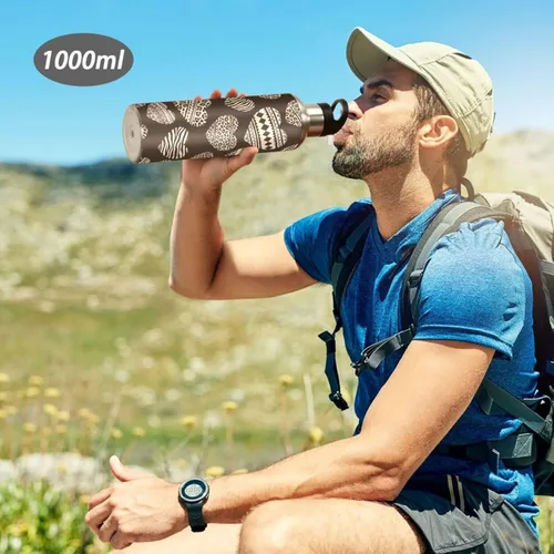 Miniatura 7 de Stainless Steel Water Bottle 20 Oz, BPA-Free Sport Water Bottle for Gym Outdoor Travel School, Prints Leopard Spots