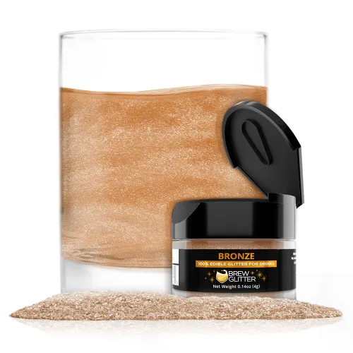 Miniatura 20 de Brew Glitter - Purpurina comestible para bebidas, cócteles, cerveza, adornar bebidas Certificado Kosher y Halal 100% comestible y de grado Azul