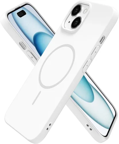 Miniatura 71 de oakxco Funda de silicona Mag Safe para iPhone 17 Pro Max, funda magnética delgada y fina compatible con carga inalámbrica MagSafe, bonita funda Negro